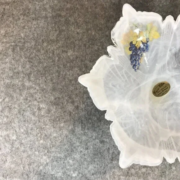 Murano Swirl White Bowl Casa Elite Arte Murano Designed by M. Valenti - Picture 4 of 7